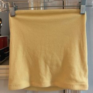 yellow tube top